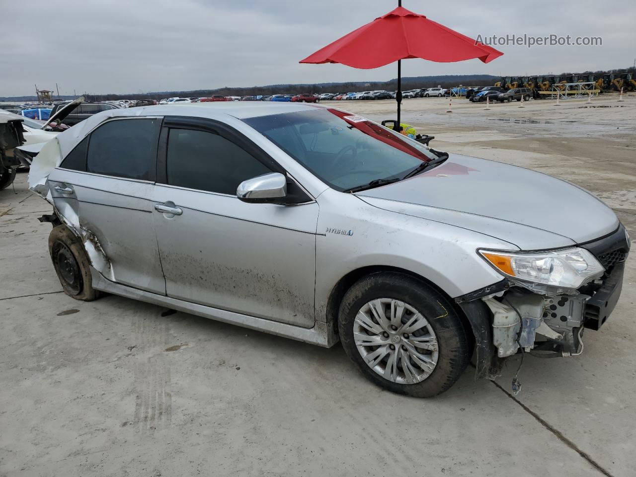 2012 Toyota Camry Hybrid Silver vin: 4T1BD1FK8CU043313