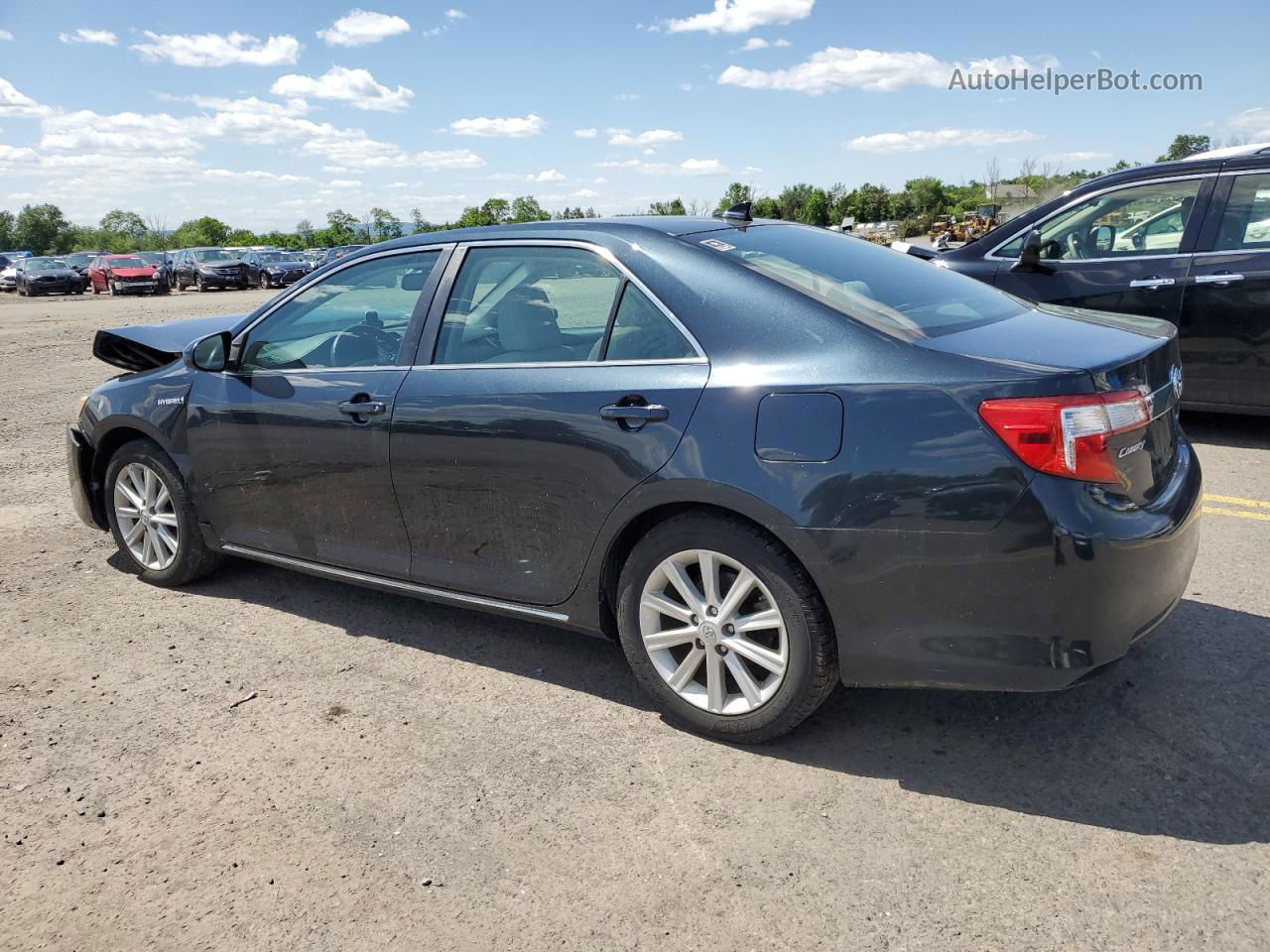 2014 Toyota Camry Hybrid Blue vin: 4T1BD1FK8EU101021