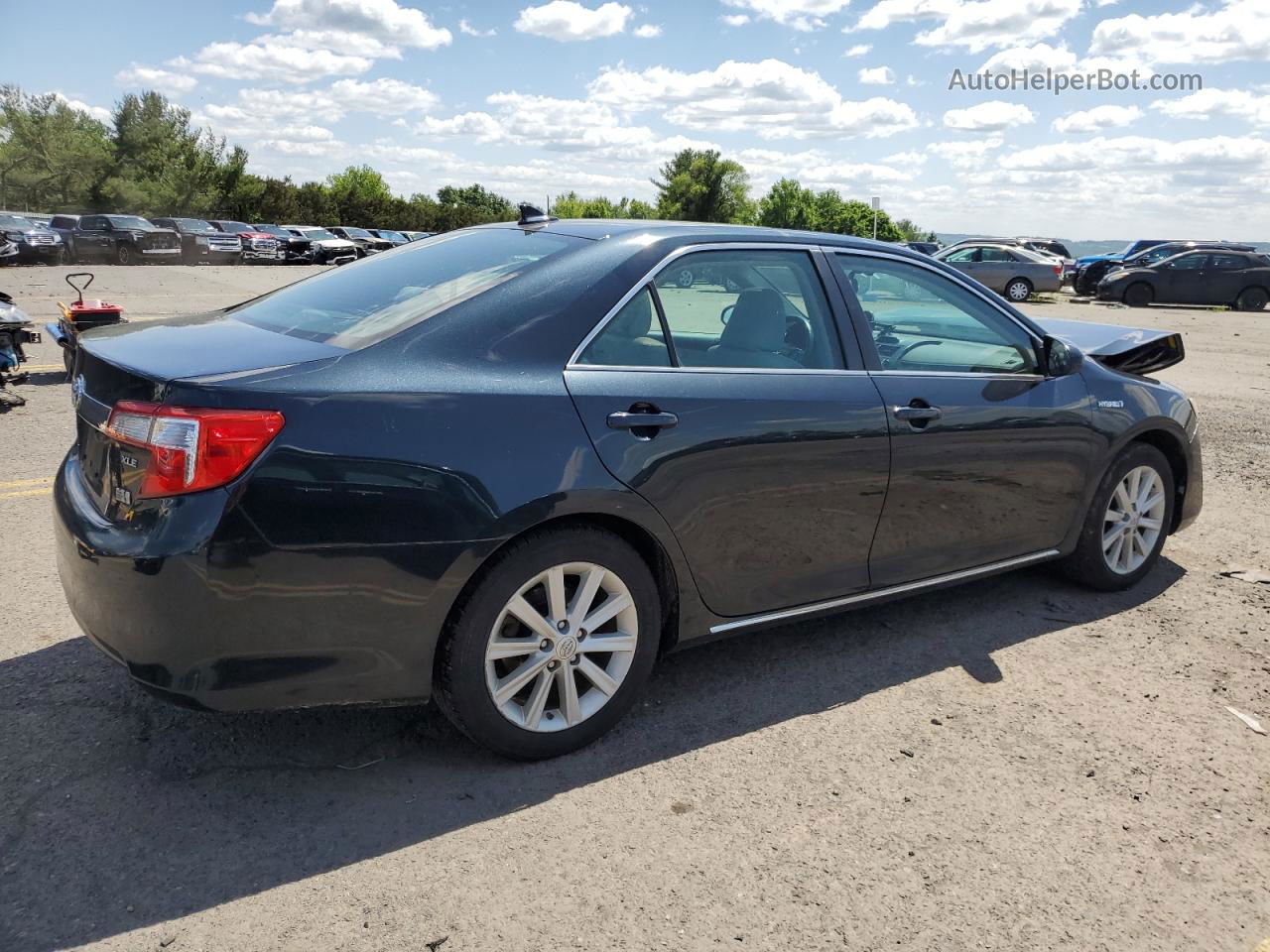 2014 Toyota Camry Hybrid Blue vin: 4T1BD1FK8EU101021