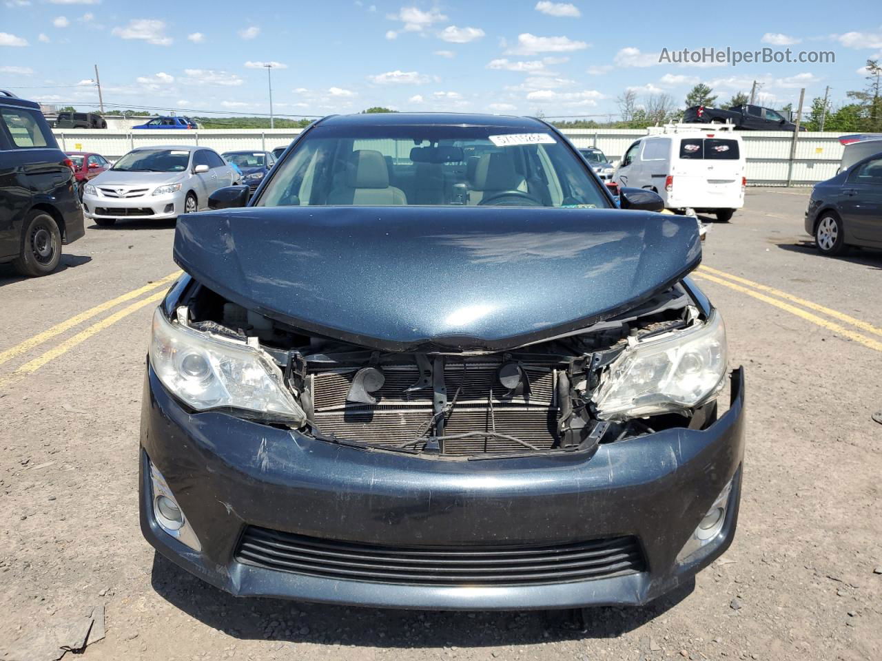 2014 Toyota Camry Hybrid Blue vin: 4T1BD1FK8EU101021