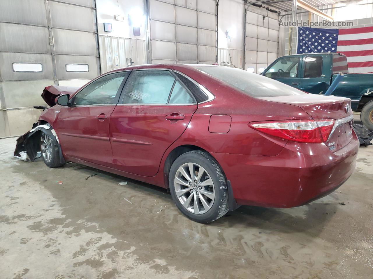 2017 Toyota Camry Hybrid Red vin: 4T1BD1FK8HU212141