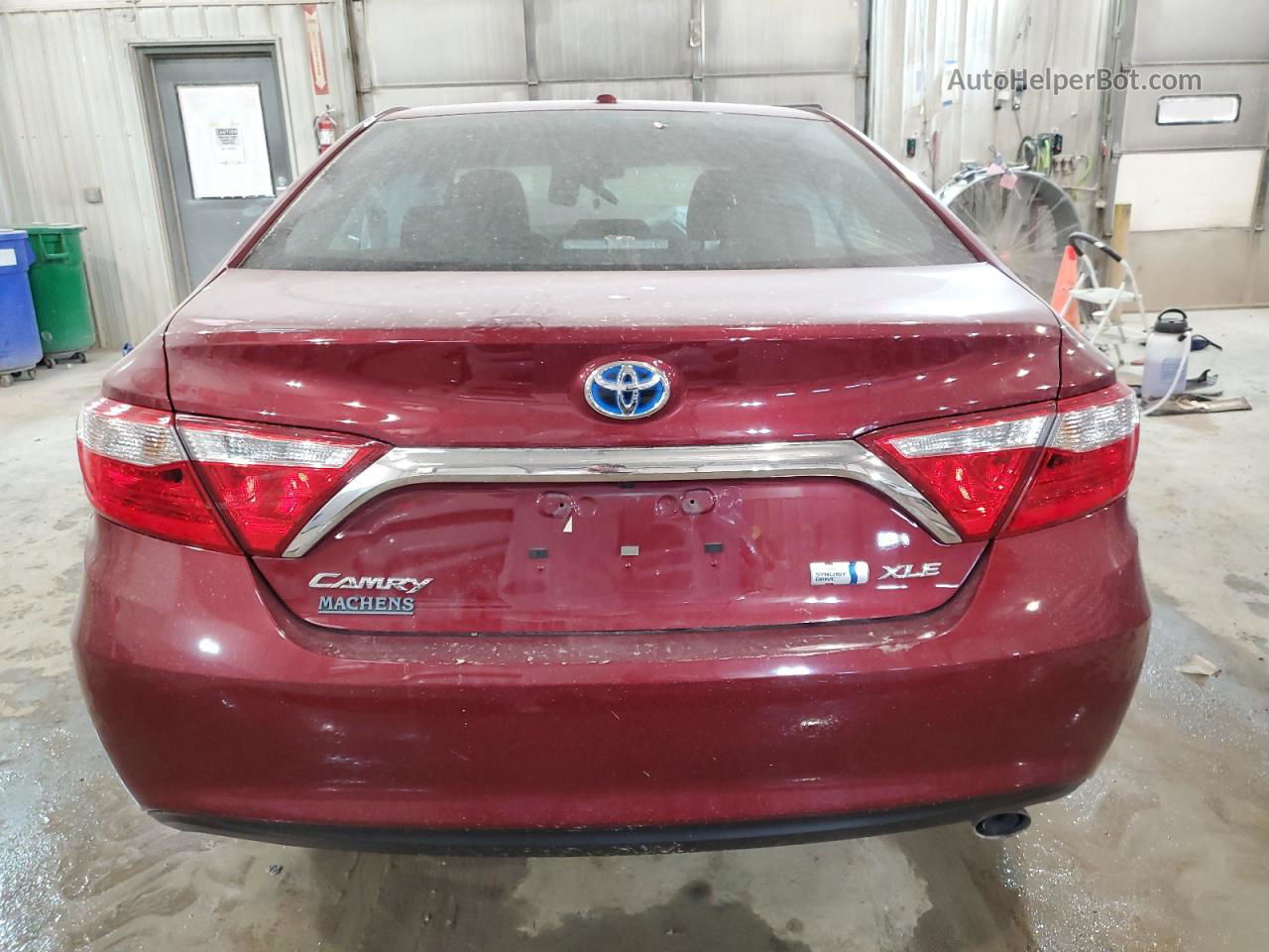 2017 Toyota Camry Hybrid Red vin: 4T1BD1FK8HU212141