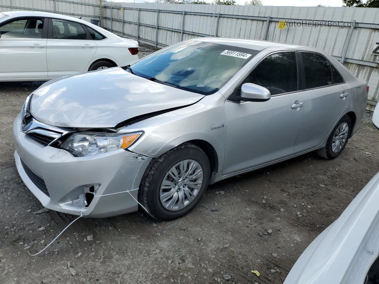 2012 Toyota Camry Hybrid Silver vin: 4T1BD1FK9CU023992