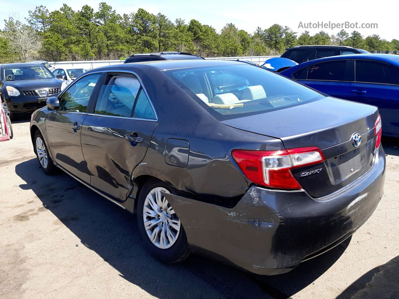 2014 Toyota Camry Hybrid Серый vin: 4T1BD1FK9EU097285