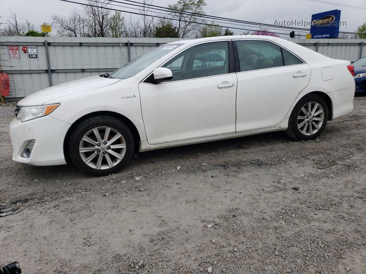 2014 Toyota Camry Hybrid White vin: 4T1BD1FK9EU119706