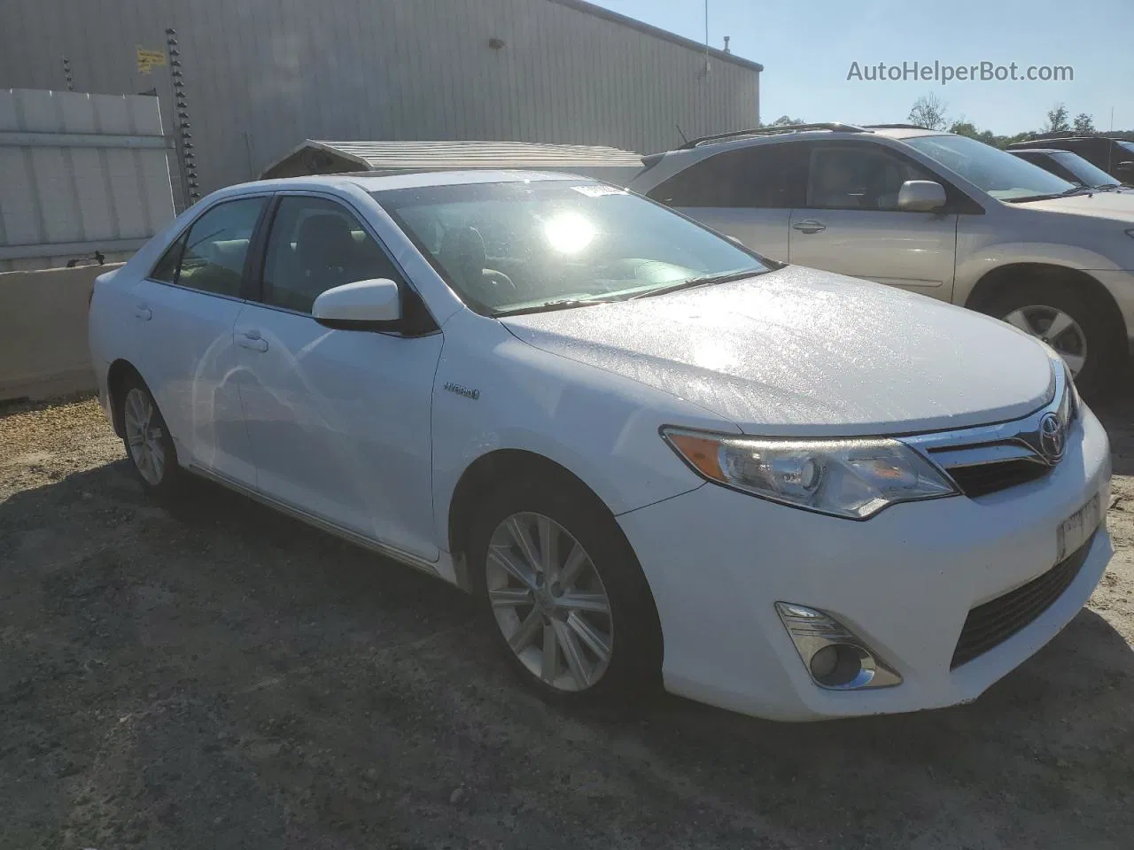 2014 Toyota Camry Hybrid White vin: 4T1BD1FK9EU134495