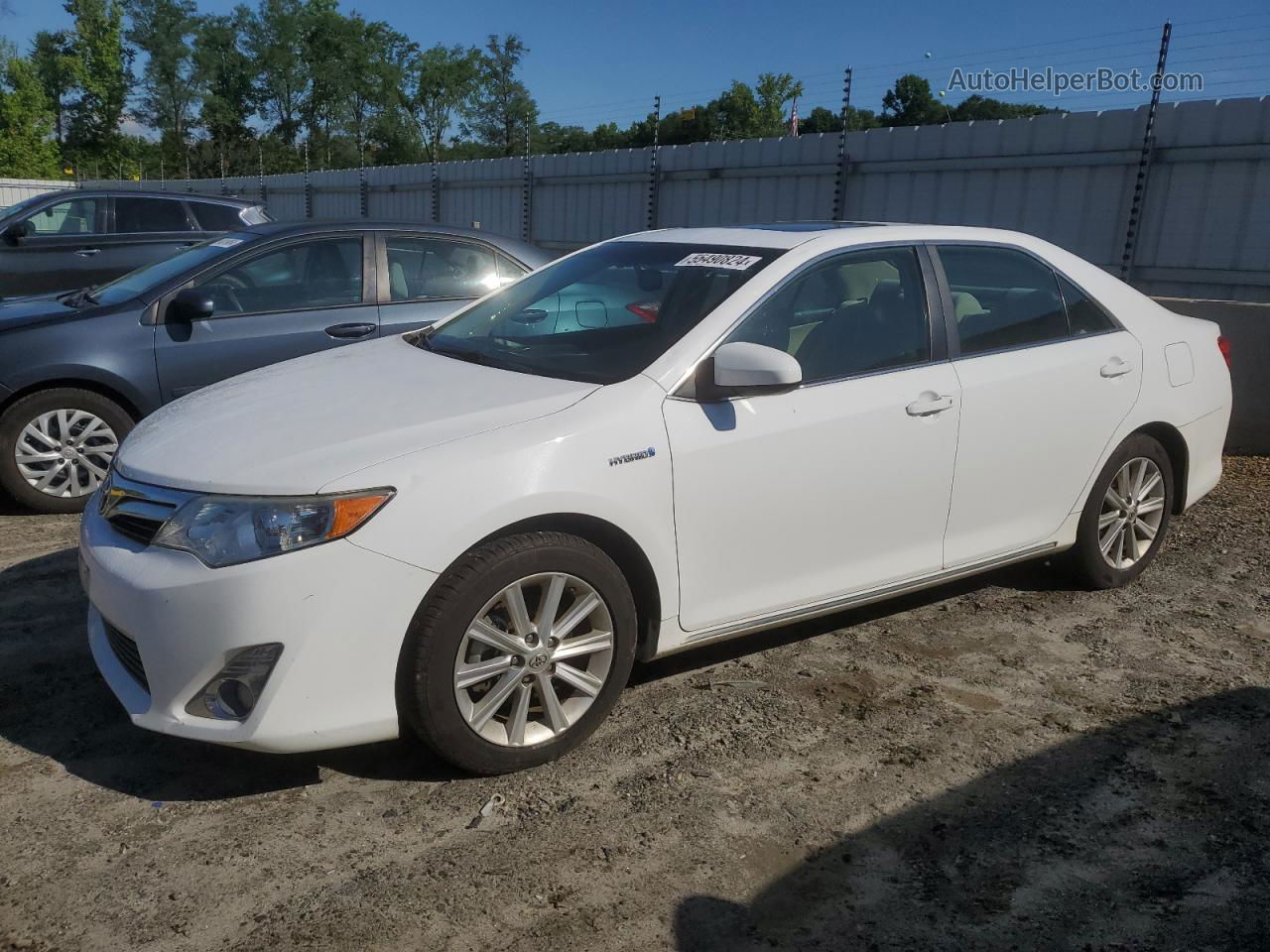 2014 Toyota Camry Hybrid White vin: 4T1BD1FK9EU134495