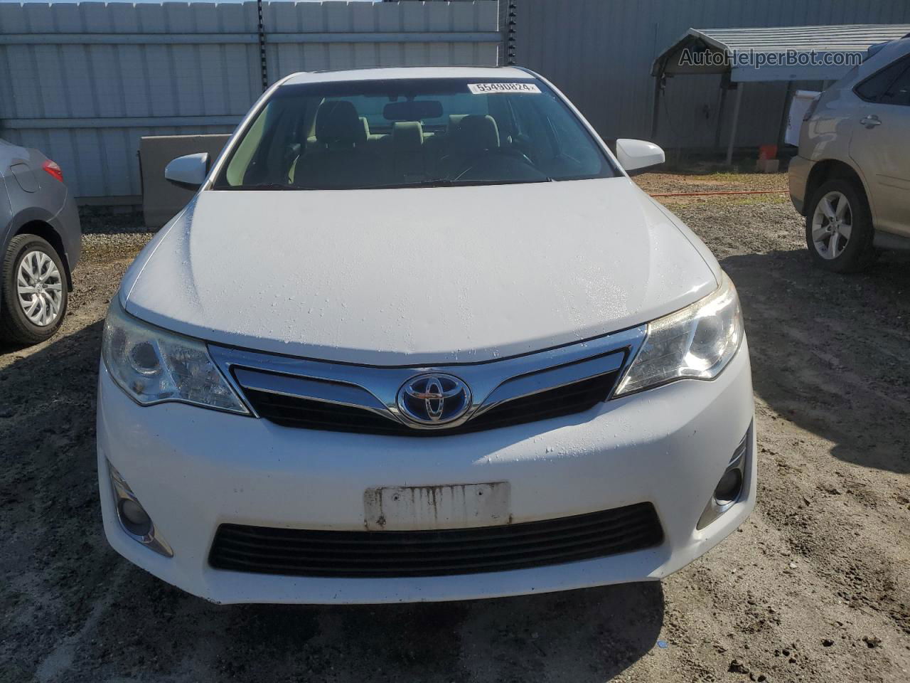 2014 Toyota Camry Hybrid White vin: 4T1BD1FK9EU134495