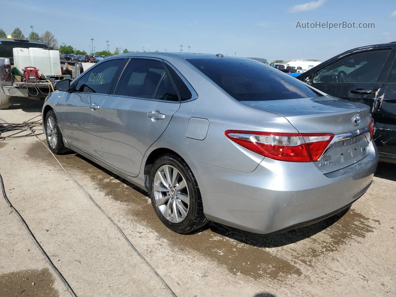 2016 Toyota Camry Hybrid Silver vin: 4T1BD1FK9GU193033