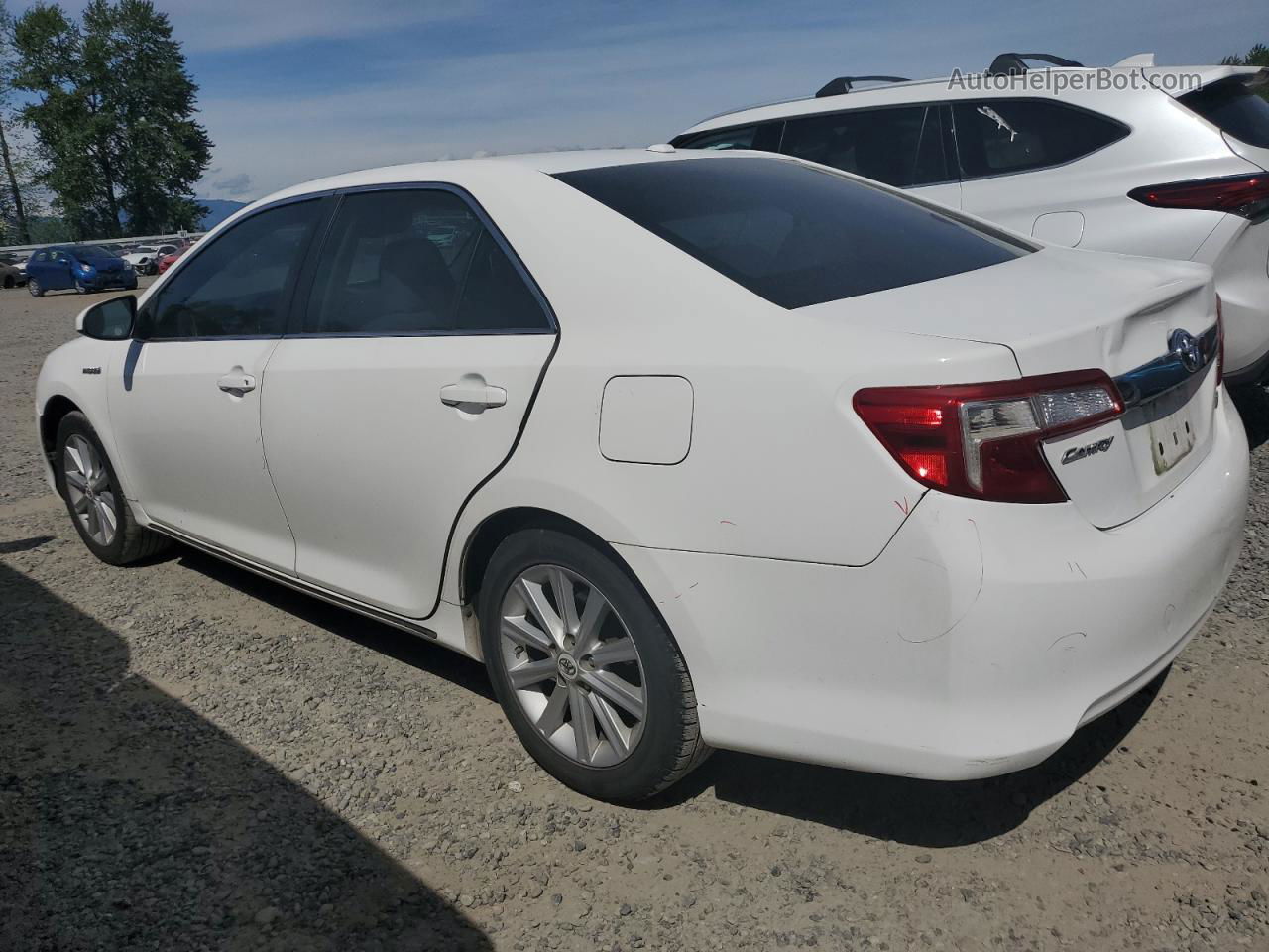 2012 Toyota Camry Hybrid White vin: 4T1BD1FKXCU007414