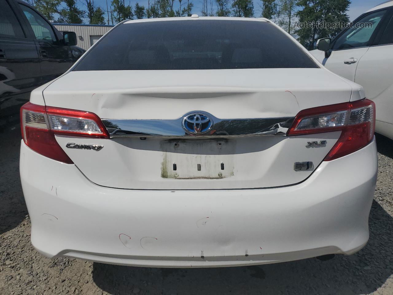 2012 Toyota Camry Hybrid White vin: 4T1BD1FKXCU007414