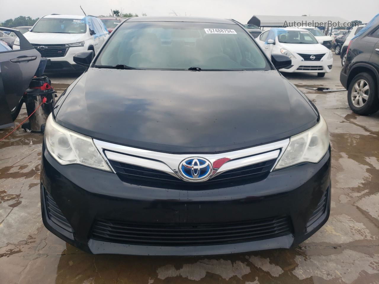 2012 Toyota Camry Hybrid Black vin: 4T1BD1FKXCU008210