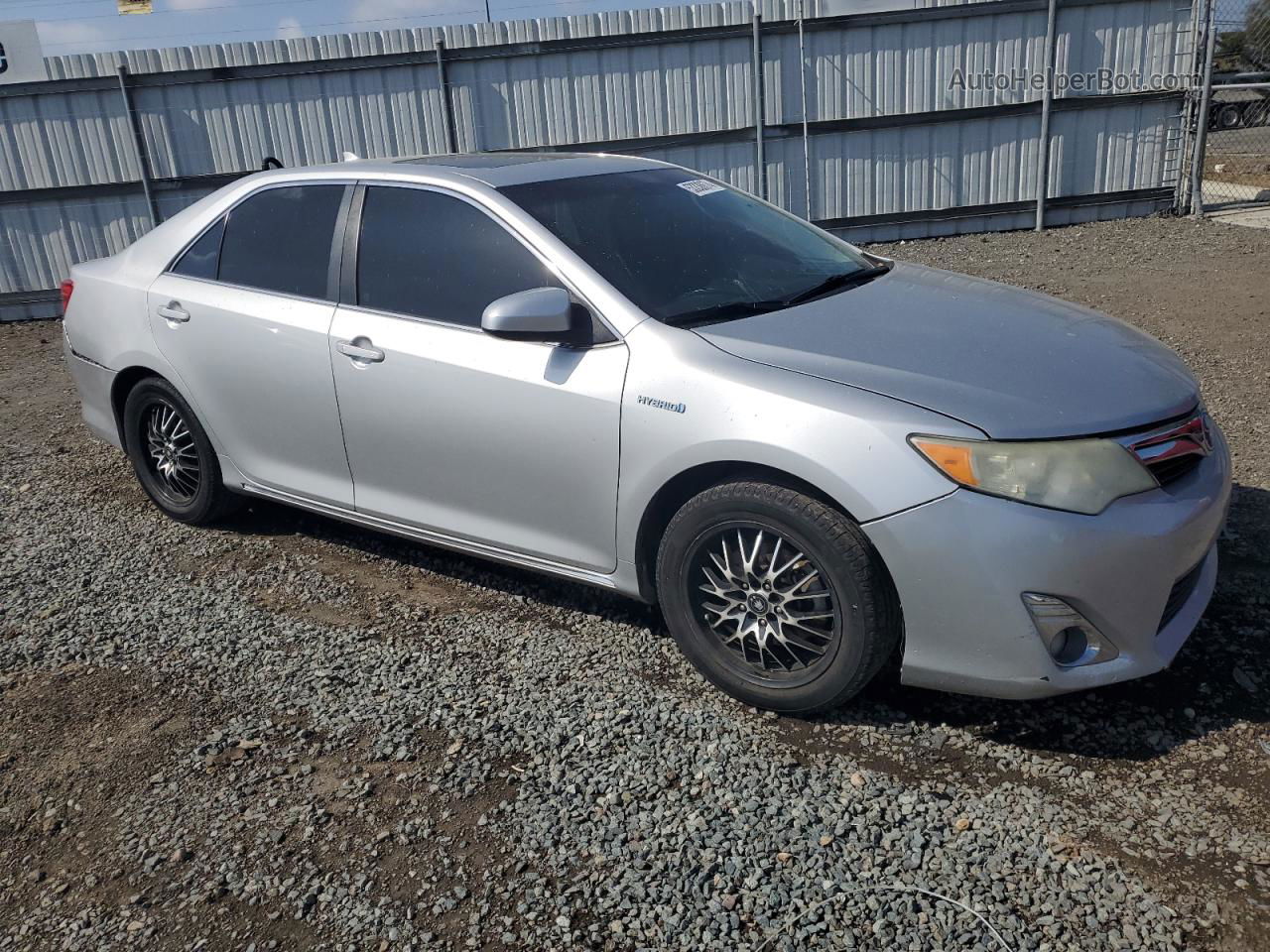 2012 Toyota Camry Hybrid Silver vin: 4T1BD1FKXCU009261