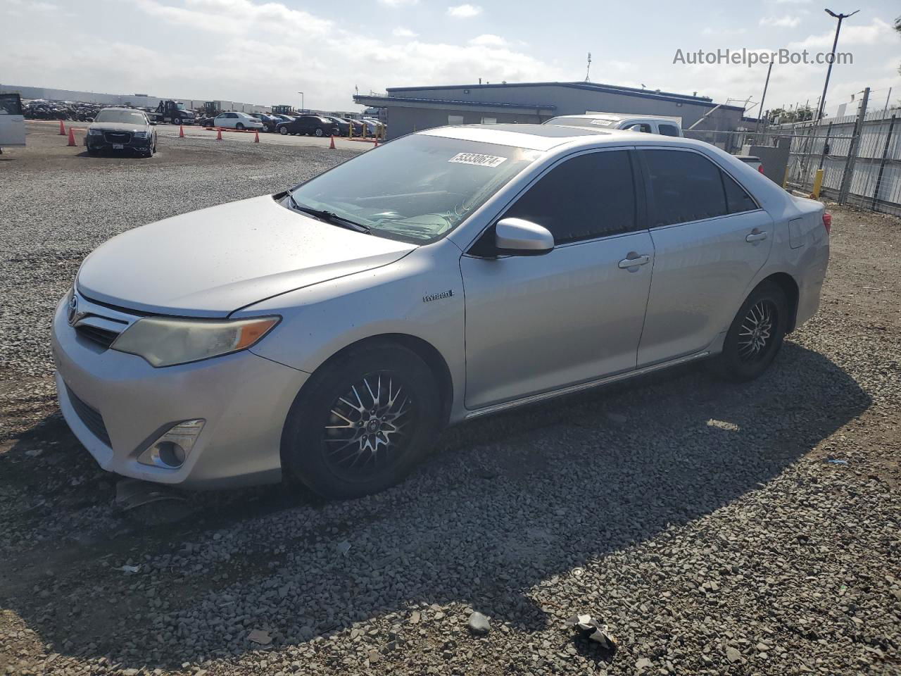 2012 Toyota Camry Hybrid Silver vin: 4T1BD1FKXCU009261