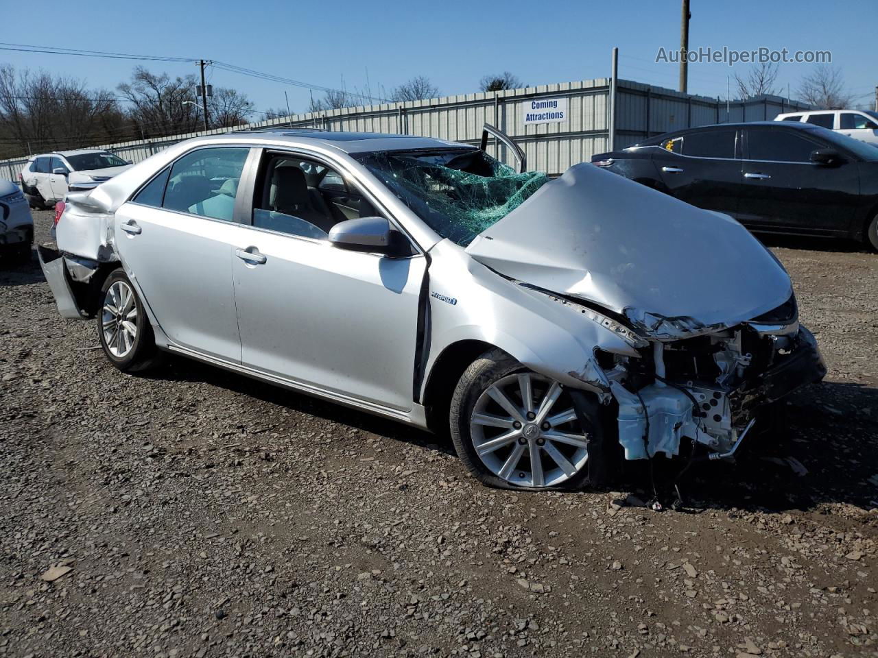 2012 Toyota Camry Hybrid Серебряный vin: 4T1BD1FKXCU040610