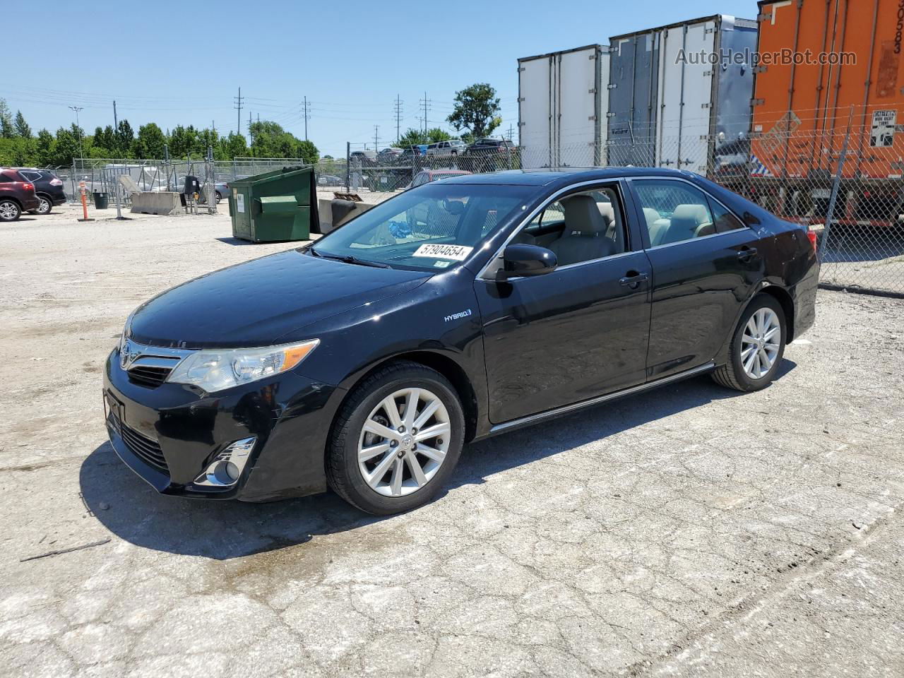 2013 Toyota Camry Hybrid Черный vin: 4T1BD1FKXDU083359