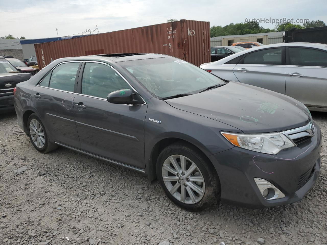 2014 Toyota Camry Hybrid Серый vin: 4T1BD1FKXEU117740