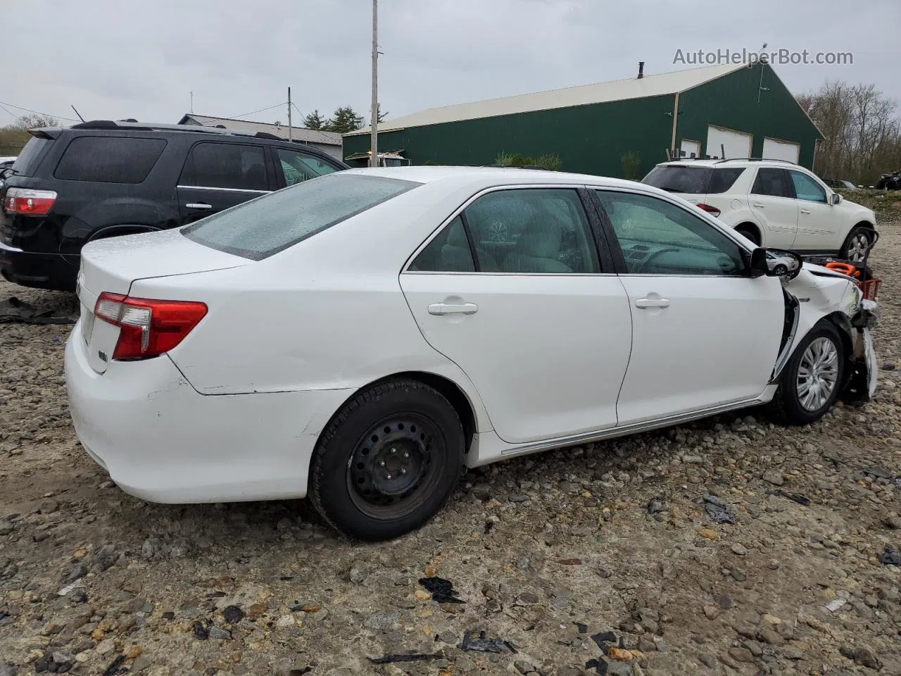 2014 Toyota Camry Hybrid White vin: 4T1BD1FKXEU126731