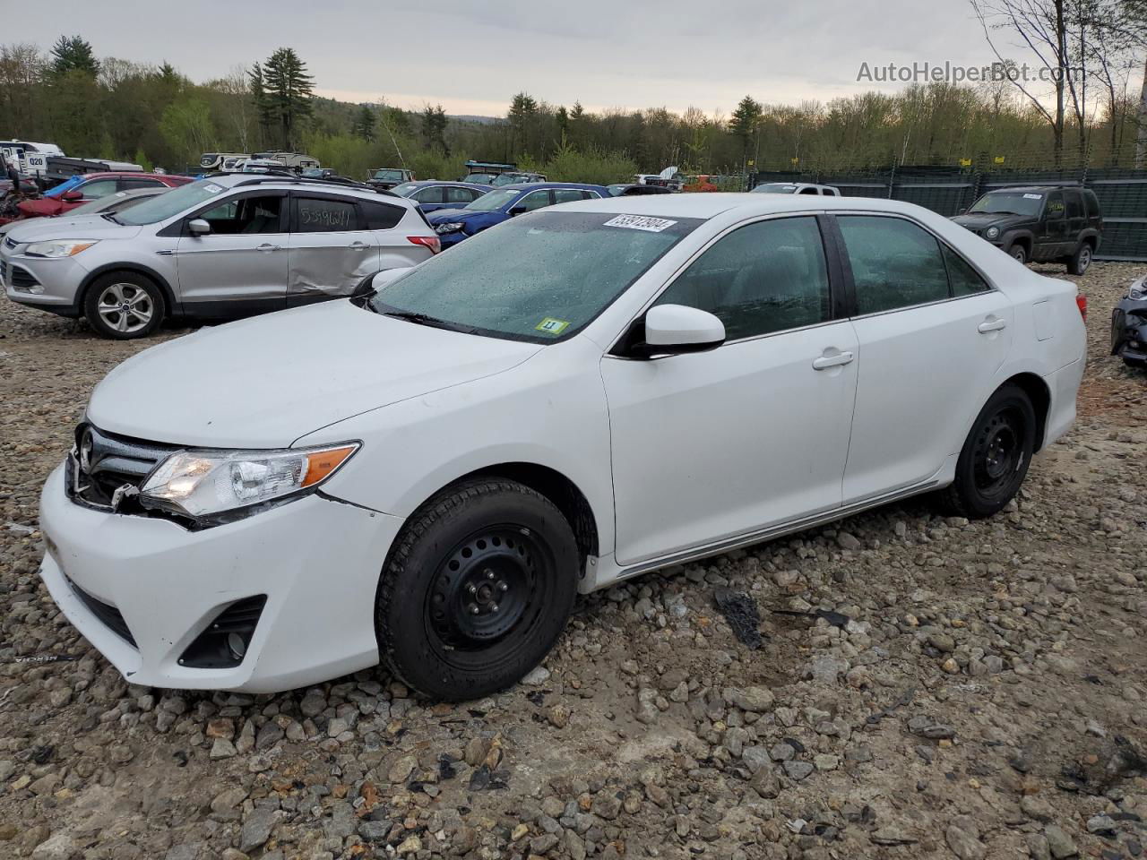 2014 Toyota Camry Hybrid White vin: 4T1BD1FKXEU126731