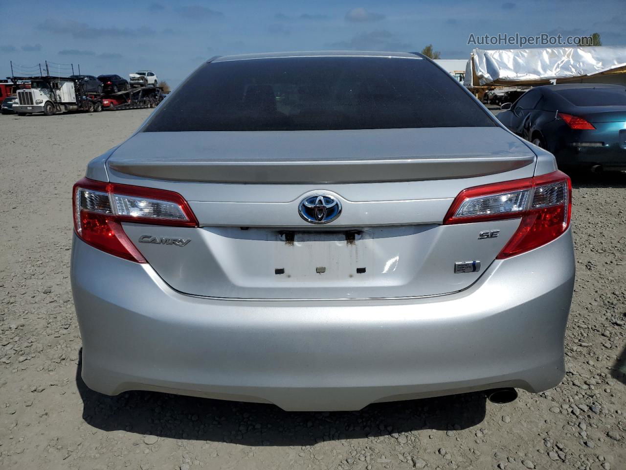 2014 Toyota Camry Hybrid Silver vin: 4T1BD1FKXEU136952