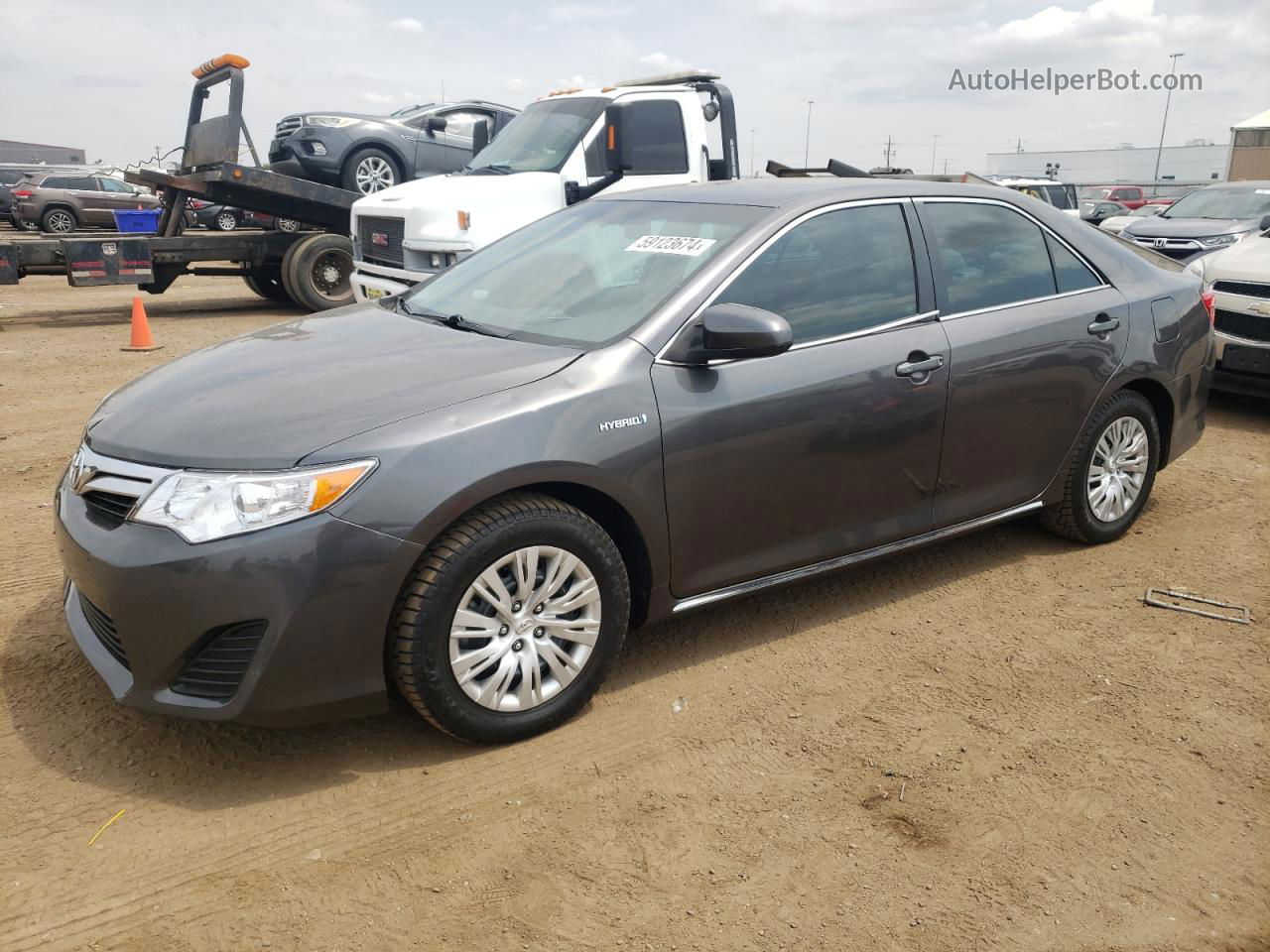 2014 Toyota Camry Hybrid Серый vin: 4T1BD1FKXEU140693