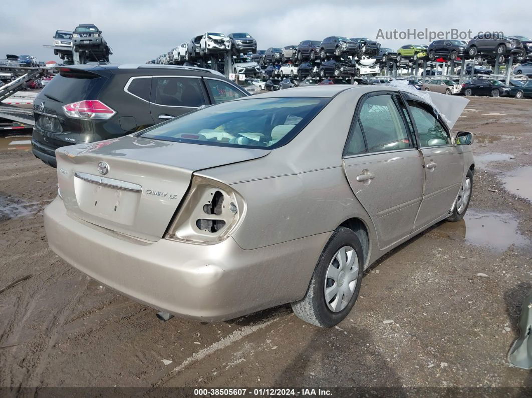 2005 Toyota Camry Le Золотой vin: 4T1BE30K85U070757