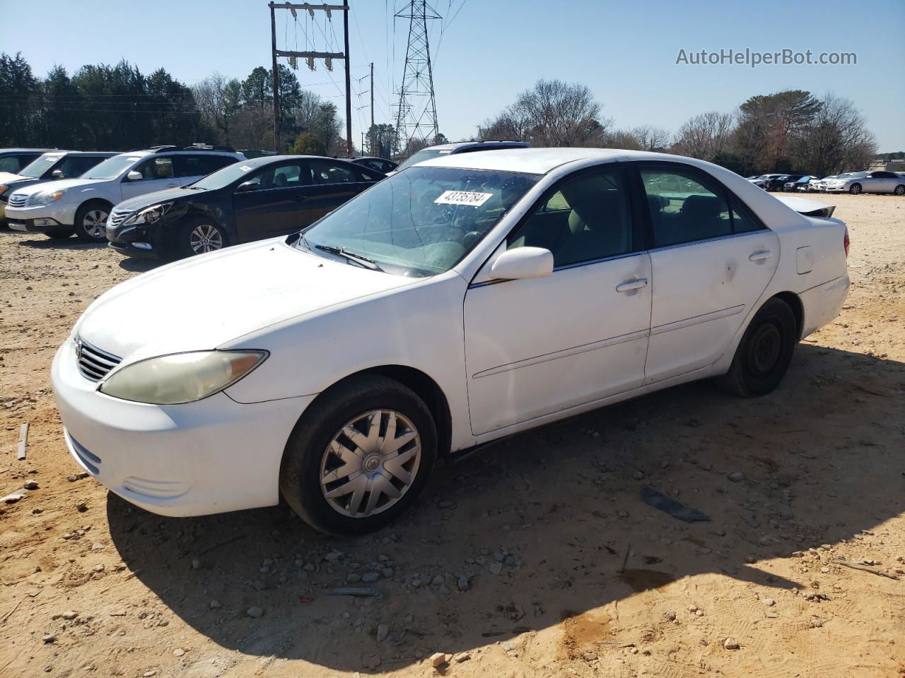 2005 Toyota Camry Le White vin: 4T1BE32K15U570563