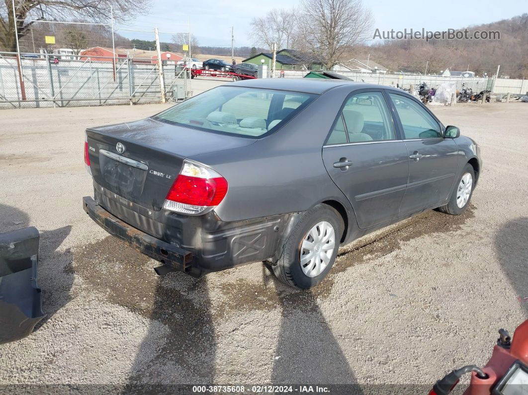 2005 Toyota Camry Le Gray vin: 4T1BE32K15U993370