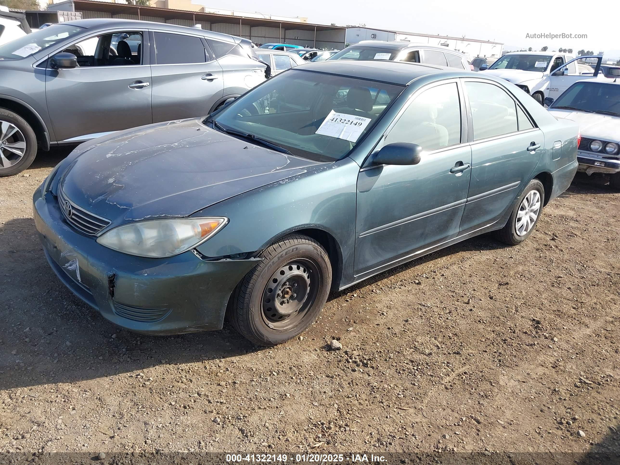 2005 Toyota Camry Le Green vin: 4T1BE32K25U416301