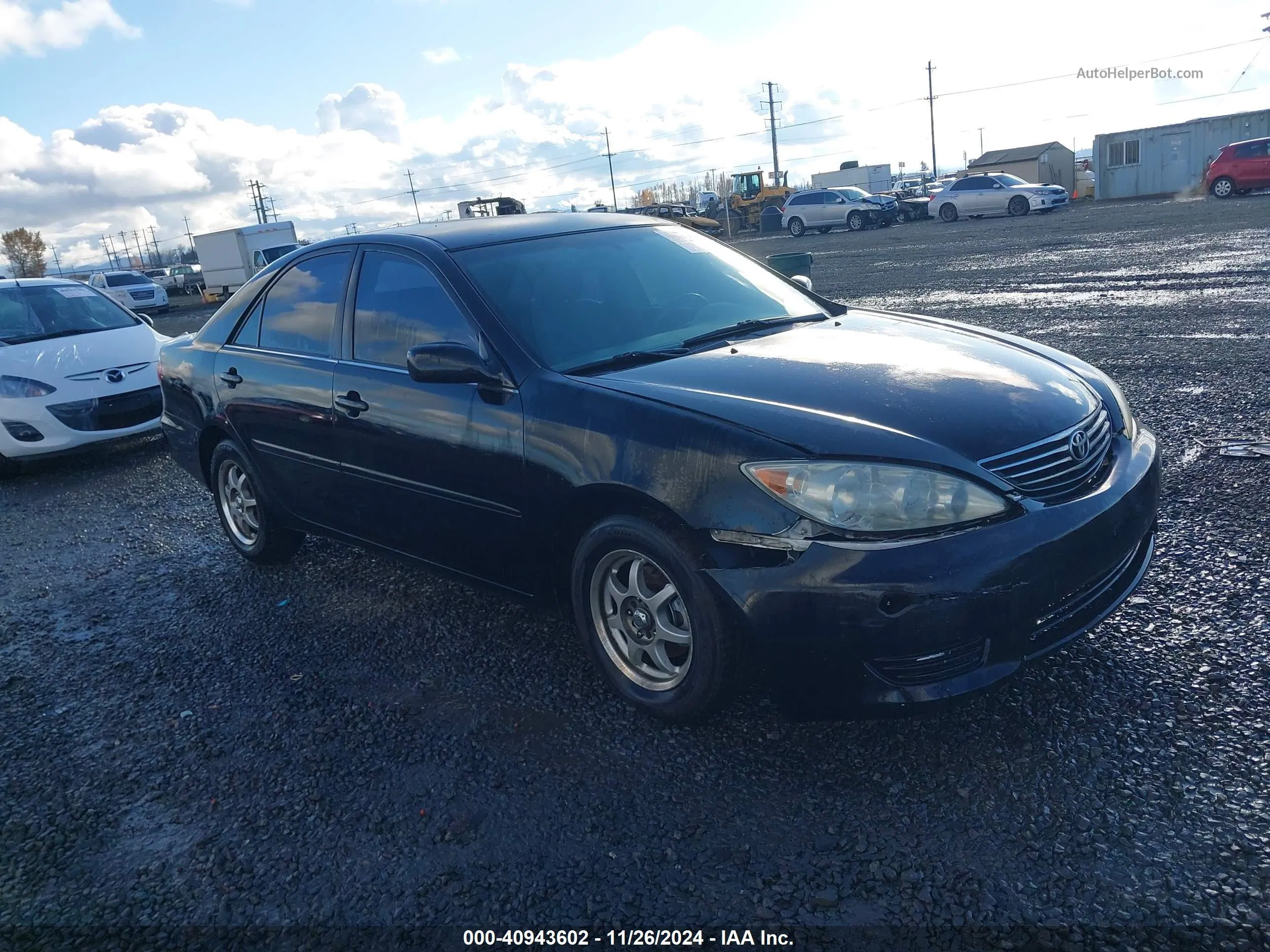 2005 Toyota Camry Le Черный vin: 4T1BE32K35U030700