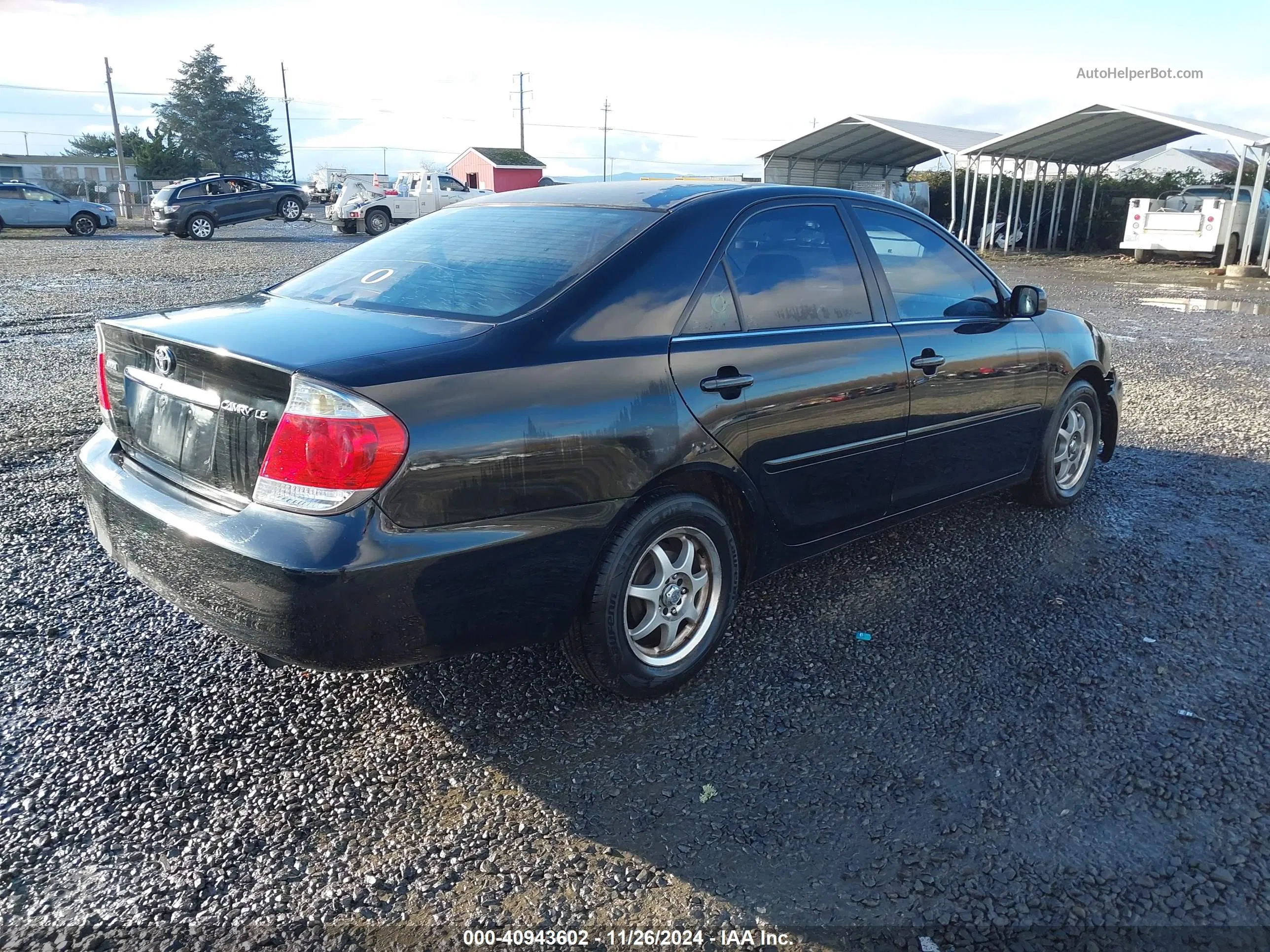 2005 Toyota Camry Le Черный vin: 4T1BE32K35U030700