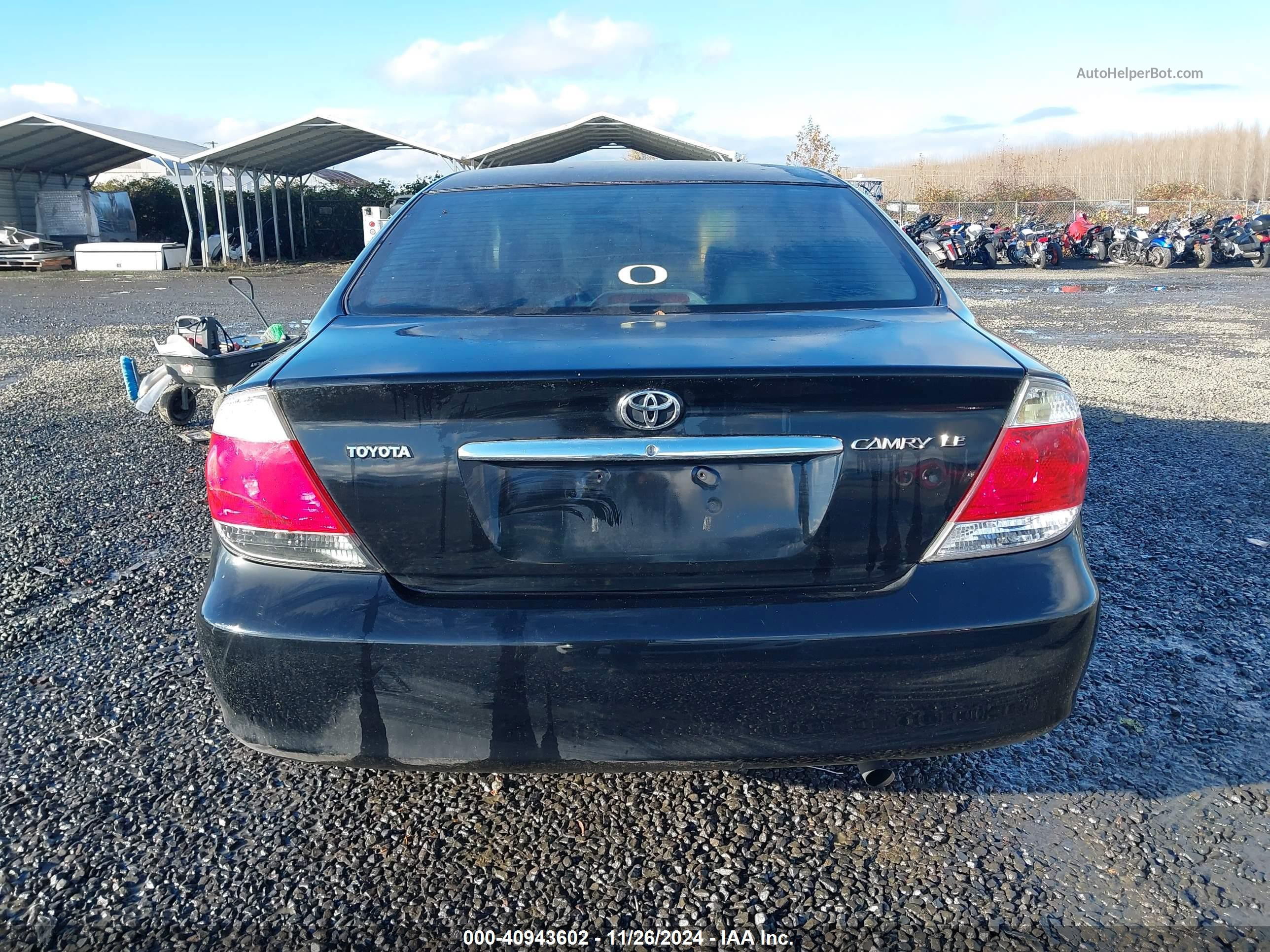 2005 Toyota Camry Le Черный vin: 4T1BE32K35U030700