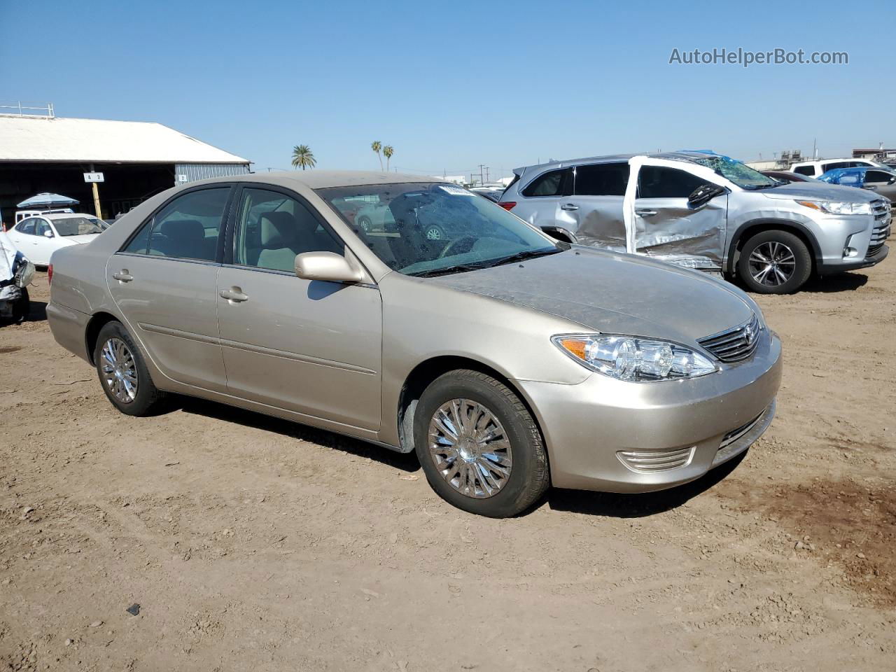 2005 Toyota Camry Le Желто-коричневый vin: 4T1BE32K55U427311