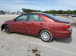 2005 Toyota Camry Le Burgundy vin: 4T1BE32K65U421632