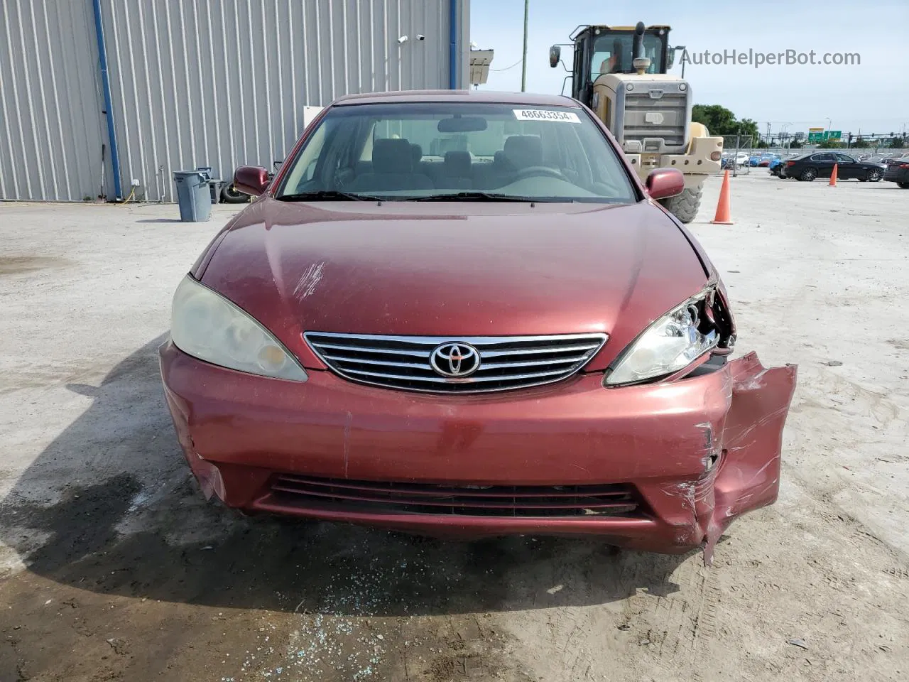 2005 Toyota Camry Le Burgundy vin: 4T1BE32K65U421632