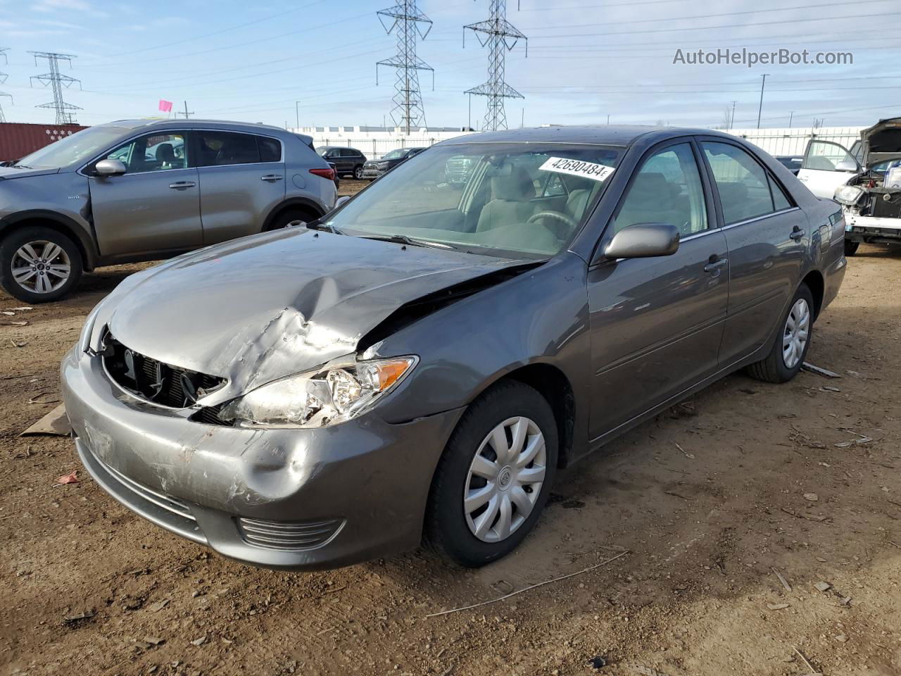 2005 Toyota Camry Le Серый vin: 4T1BE32K65U950918