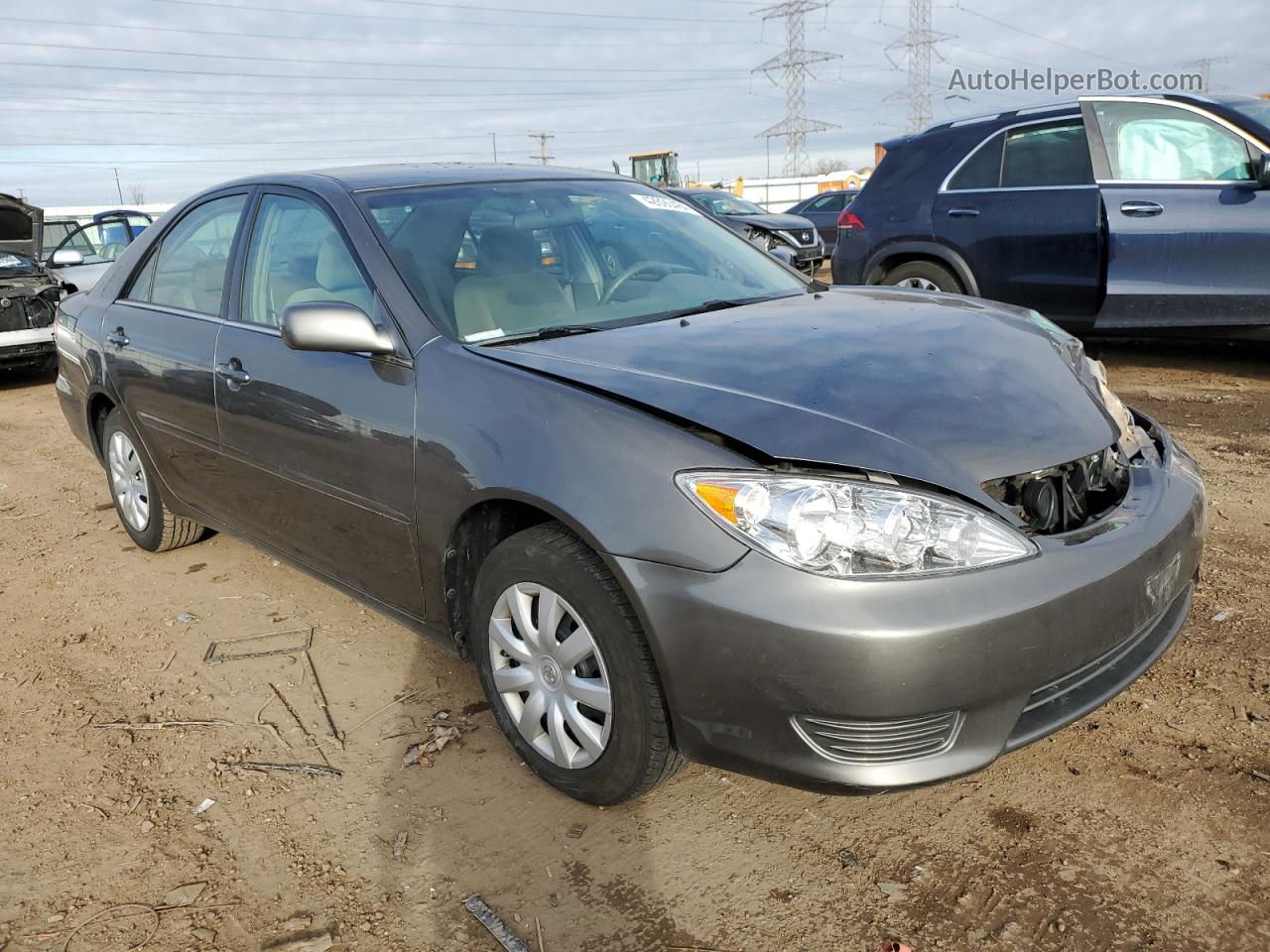 2005 Toyota Camry Le Gray vin: 4T1BE32K65U950918