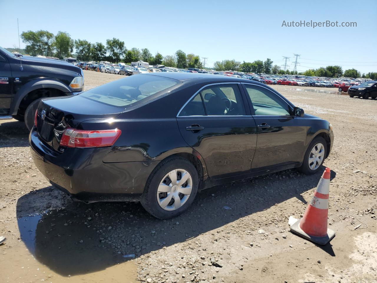 2007 Toyota Camry Ce Black vin: 4T1BE46K07U131910