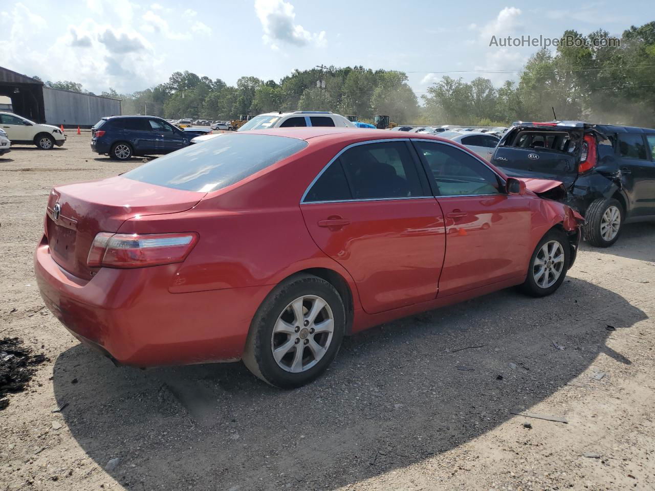 2007 Toyota Camry Ce Red vin: 4T1BE46K07U172280