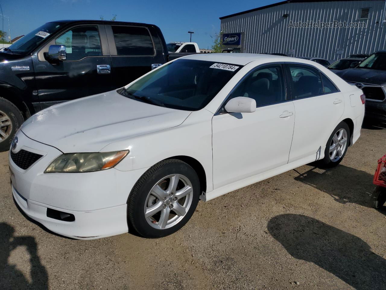 2007 Toyota Camry Ce White vin: 4T1BE46K07U555331