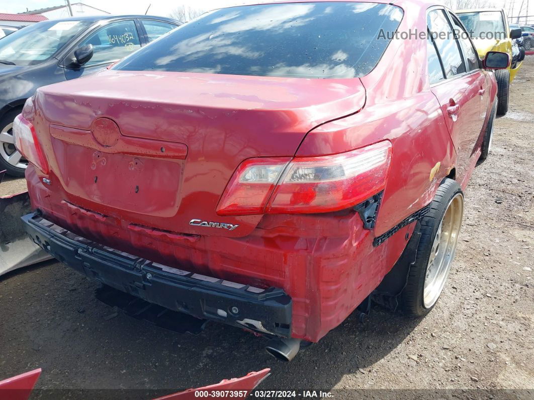 2008 Toyota Camry Se Red vin: 4T1BE46K08U242765