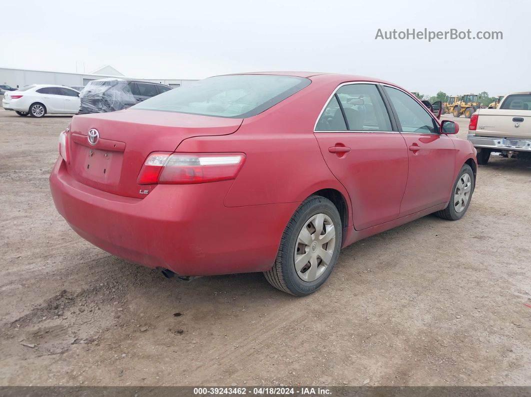 2007 Toyota Camry Le Burgundy vin: 4T1BE46K17U068350