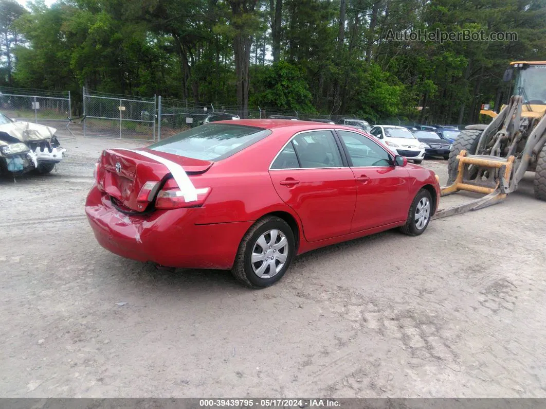 2007 Toyota Camry Le Red vin: 4T1BE46K17U155553