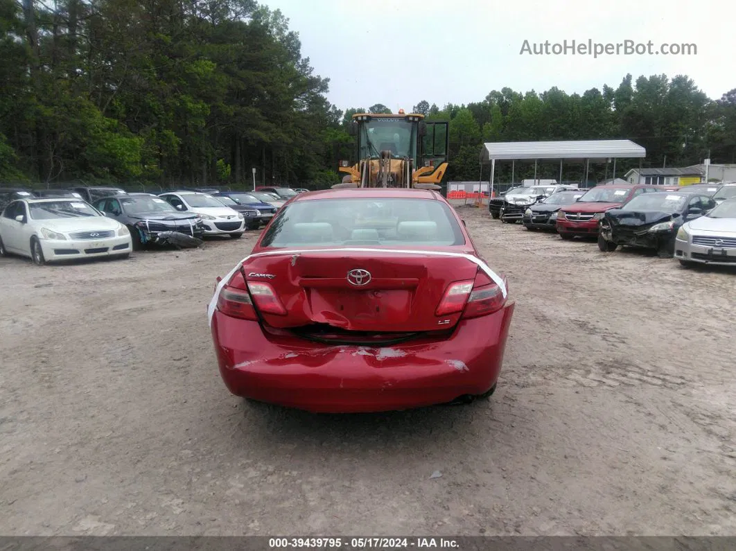 2007 Toyota Camry Le Red vin: 4T1BE46K17U155553