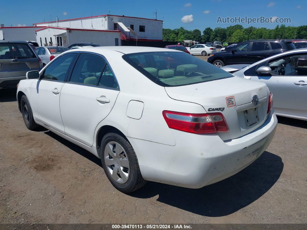 2007 Toyota Camry Le White vin: 4T1BE46K17U655471