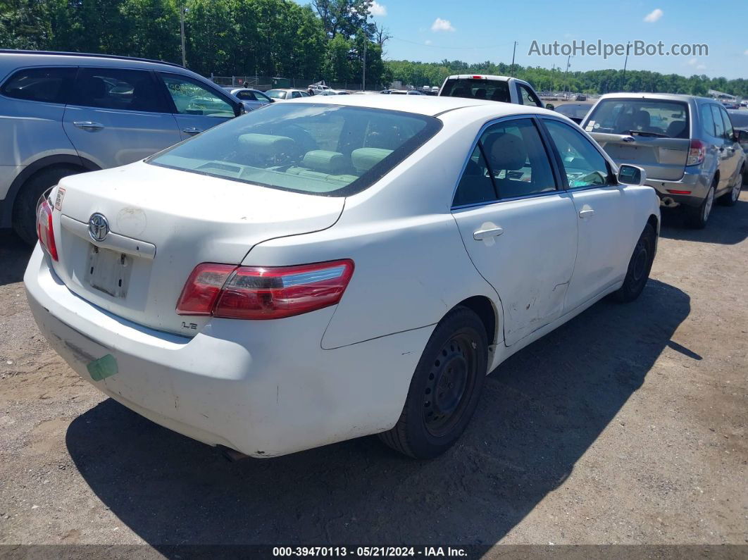 2007 Toyota Camry Le White vin: 4T1BE46K17U655471