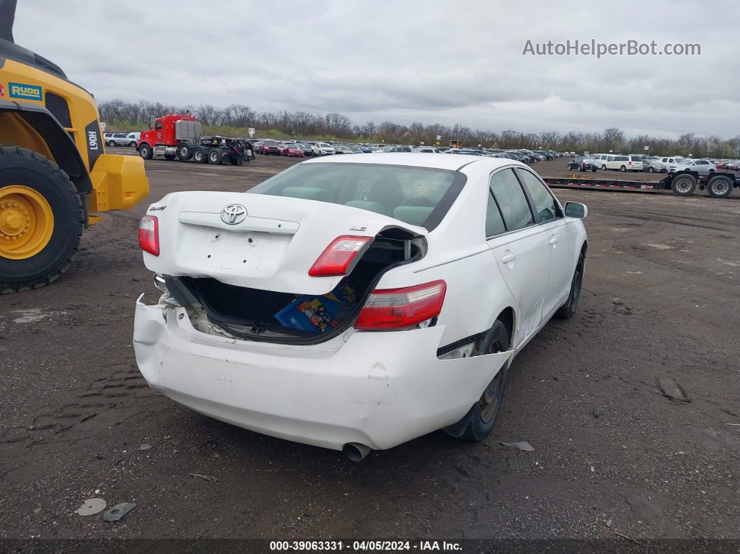 2007 Toyota Camry Le White vin: 4T1BE46K17U665532