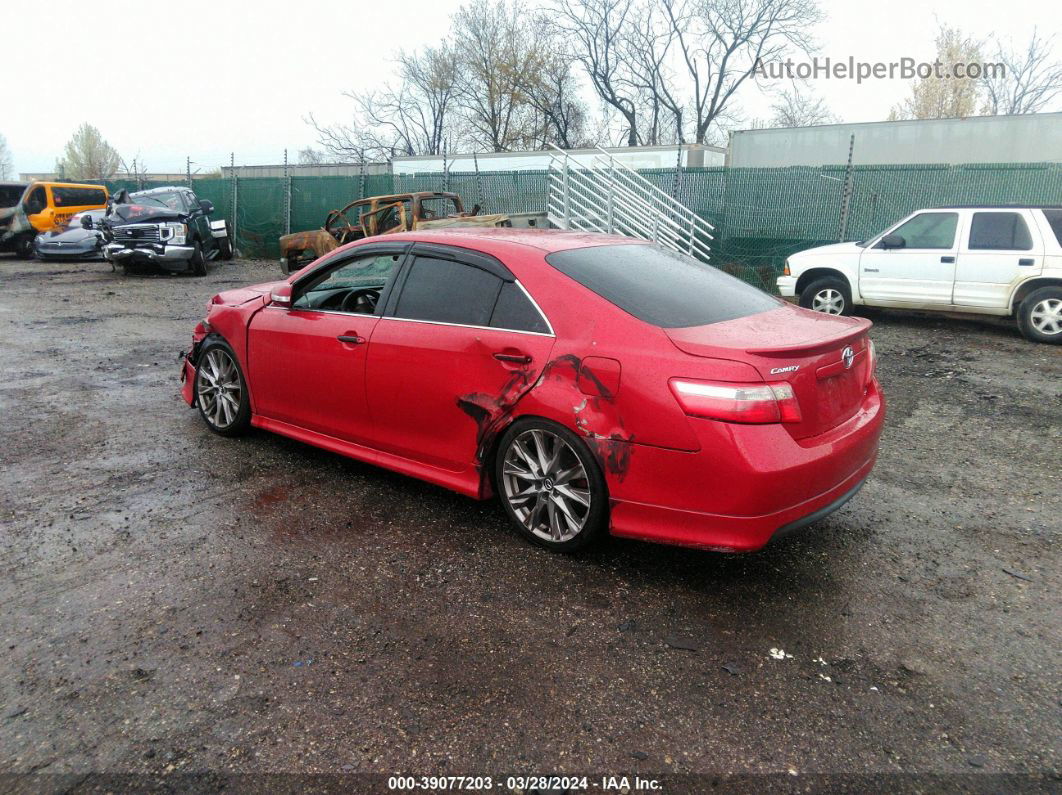 2009 Toyota Camry Se Red vin: 4T1BE46K19U343735