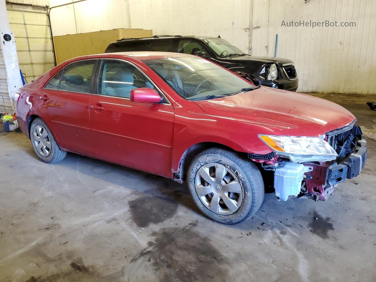 2007 Toyota Camry Ce Red vin: 4T1BE46K27U055185