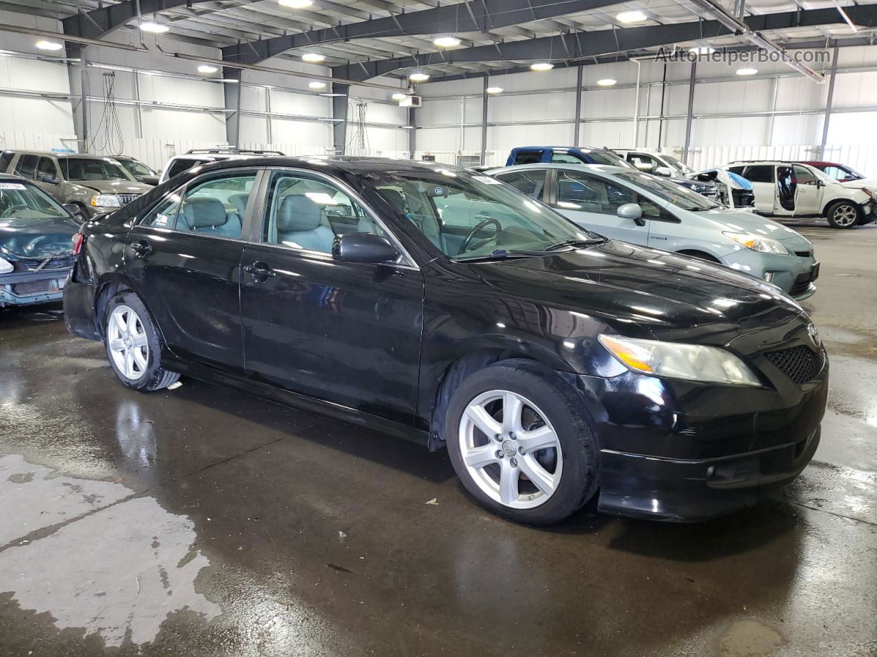 2007 Toyota Camry Ce Black vin: 4T1BE46K27U173642